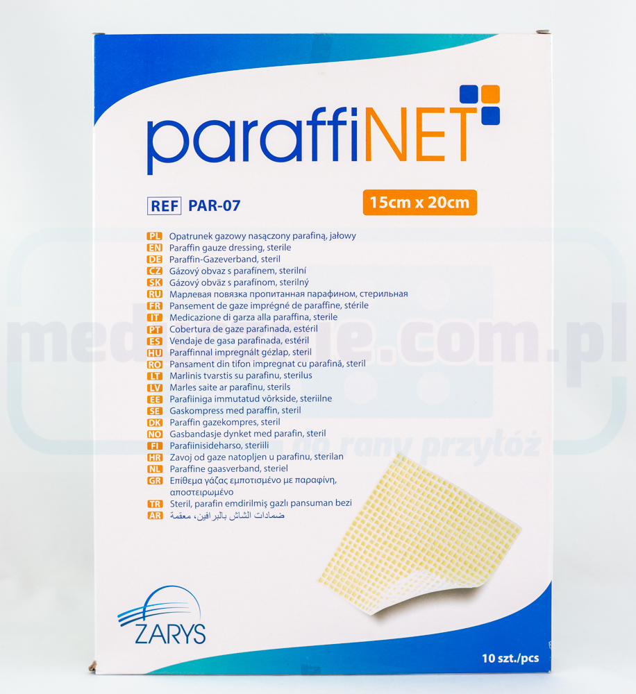 Paraffin 15*20cm paraffingetränkter Verband 1St.